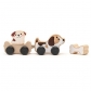 Продукт CUBIKA - ДЪРВЕНА ИГРАЧКА НА КОЛЕЛА УМНИ КУЧЕНЦА - 3 - BG Hlapeta